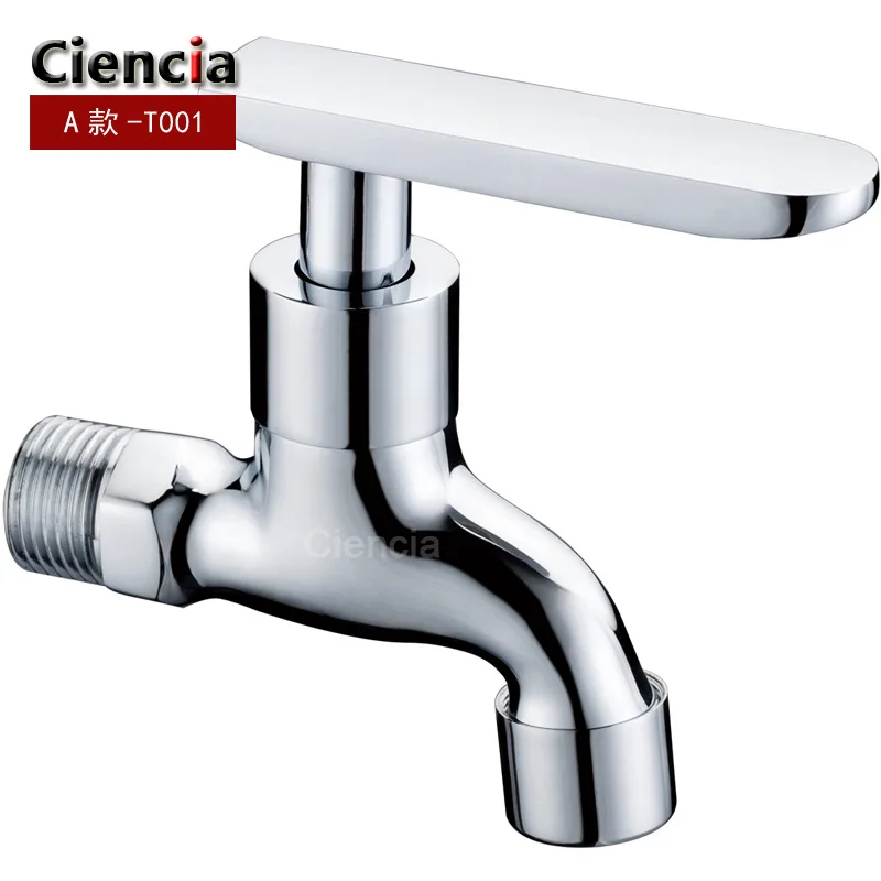 

Tong kuai kai Single Cold Washing Machine Faucet Mop Pool Faucet 4 Minutes/6 Points Single Cold Fast Mouth Water Ciencia