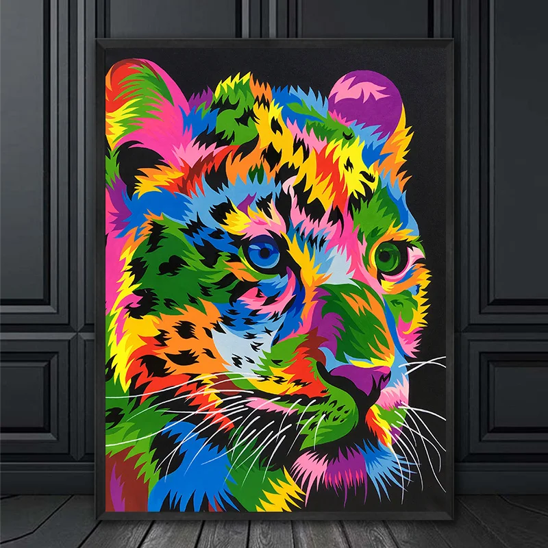 GOODECOR дикая живопись на холсте Живопись Искусство Тигр Ягуар настенные печатные
