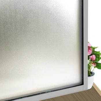 

60*400 Cm Frosted Window Film Privacy Opaque Glass Sticker Non-Adhesive Window Tint Static Cling matte Film for Home and Office