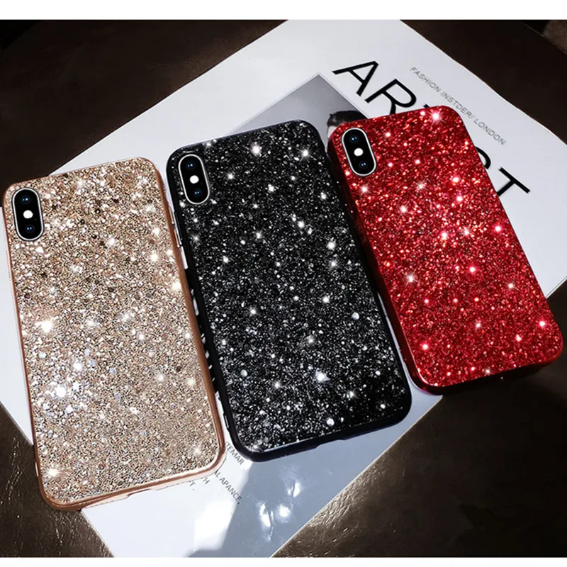 

Bling Glitter Sequin plating soft Phone Case For Motorola Moto G7 Play / G7 Power /Moto E6 cases Phone back cover