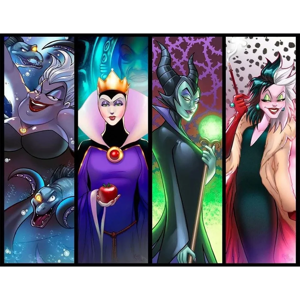 5d Diamond Painting Villains | Ursula Diamond Painting | Evil Queen ...