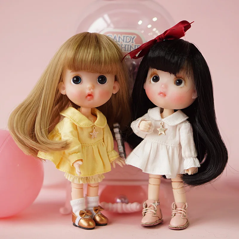Ob11 детское платье юбка 1/12 bjd Кукла одежда красивый узел свинья мини салон круглый Молли аксессуары для кукольной одежды