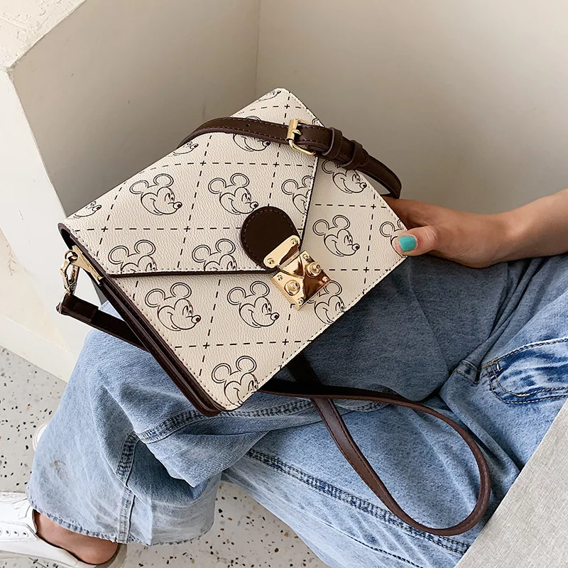 Best Buy Shoulder-Bag Handbag Mickey Mouse Disney Pu Leisure Lady mlKD9YG3m
