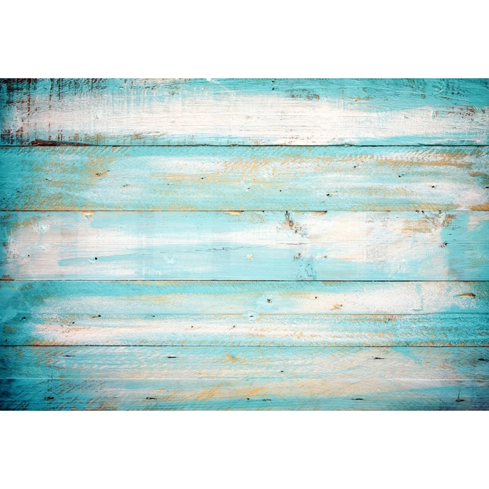 

Laeacco Wooden Board Blue Old Photo Background Wall Decor Model Toy Baby Portrait Vinyl Photographic Photography Backdrop Studio
