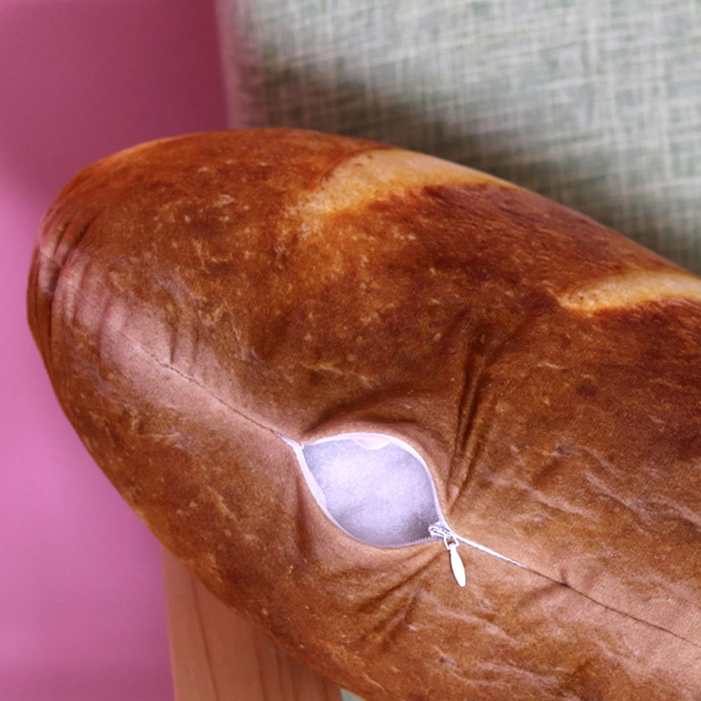 3D имитация ветчины масло кунжута хлеб модель Фаршированная кукла задняя подушечка диванная подушка закуски украшения спинки подушки игрушки подарки
