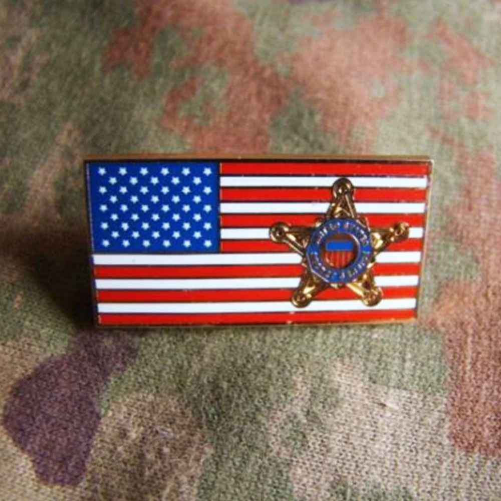 US UNITED STATES SECRET SERVICE METAL USSS FLAG LAPEL PIN BADGE BROOCH -  AliExpress
