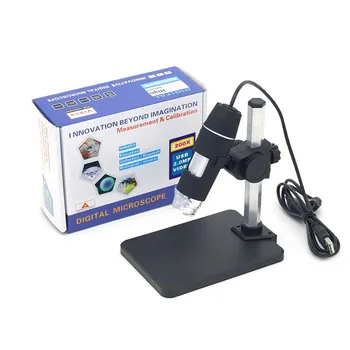 

1-50x 200X USB Digitale Microscoop + Houder 8-LED Endoscoop Met Meting Software USB Microscoop