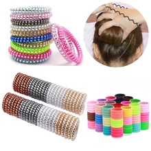 

10/15/20/30/40/50Pcs Hair Accessories Women Hair Ring Rope Traceless Girls Gum Springs Elastic Hairbands Hair Ties Rubber Bands
