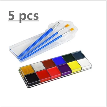 

VIP 5pcs Flash Tattoo Face Body Paint Oil Painting Art use in Halloween Party Fancy Dress Beauty Makeup Tool