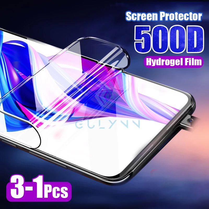 3Pcs Protezione Dello Schermo Per Huawei P30 P20 500D Pro P Di Smart Plus Z 2019 Morbida Idrogel Pellicola Per Nova 5 5I 5T 6 Film Morbido Non Di Vetr