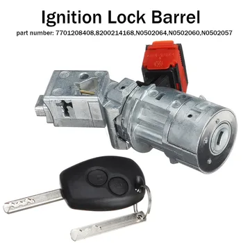 

4 Pins Ignition Lock Barrel Starter Switch with Key For Renault Clio Vauxhall Fiat 7701208408 8200214168 N0502064 N0502060
