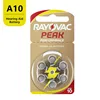 60 PCS Rayovac PEAK High Performance Hearing Aid Batteries. Zinc Air 10/A10/PR70 Battery for BTE Hearing aids. Free Shipping! ► Photo 3/4