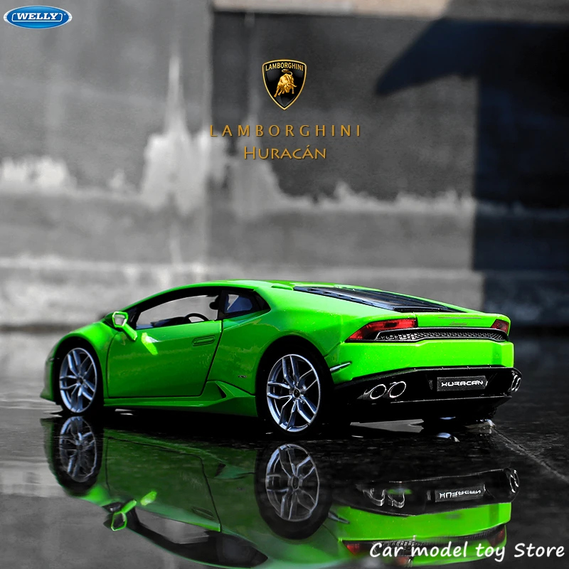WELLY 1:24 Lamborghini Aventador LP610 4 модель спортивного автомобиля из сплава украшение коллекция игрушек инструменты