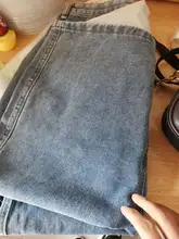 Luck A-Falda vaquera larga Retro Para niña y mujer, falda larga de cintura alta con botones y bolsillos, Vaqueros rectos de talla grande