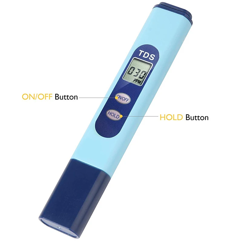 Тестер качества воды TDS PH 2-в-1 Комплект 0-9990 PPM Диапазон измерения 1 PPM Разрешение 2% точность считывания
