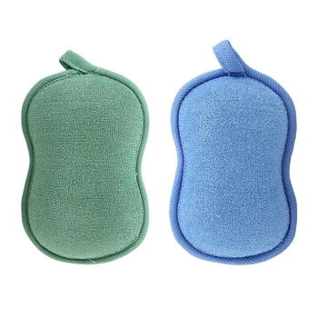 

BabaMate Natural Bamboo Baby Bath Sponge-2 Pack-Ultra Soft & Absorbent Sponge For Baby's Sensitive Skin,Biodegradable,Hypoallerg