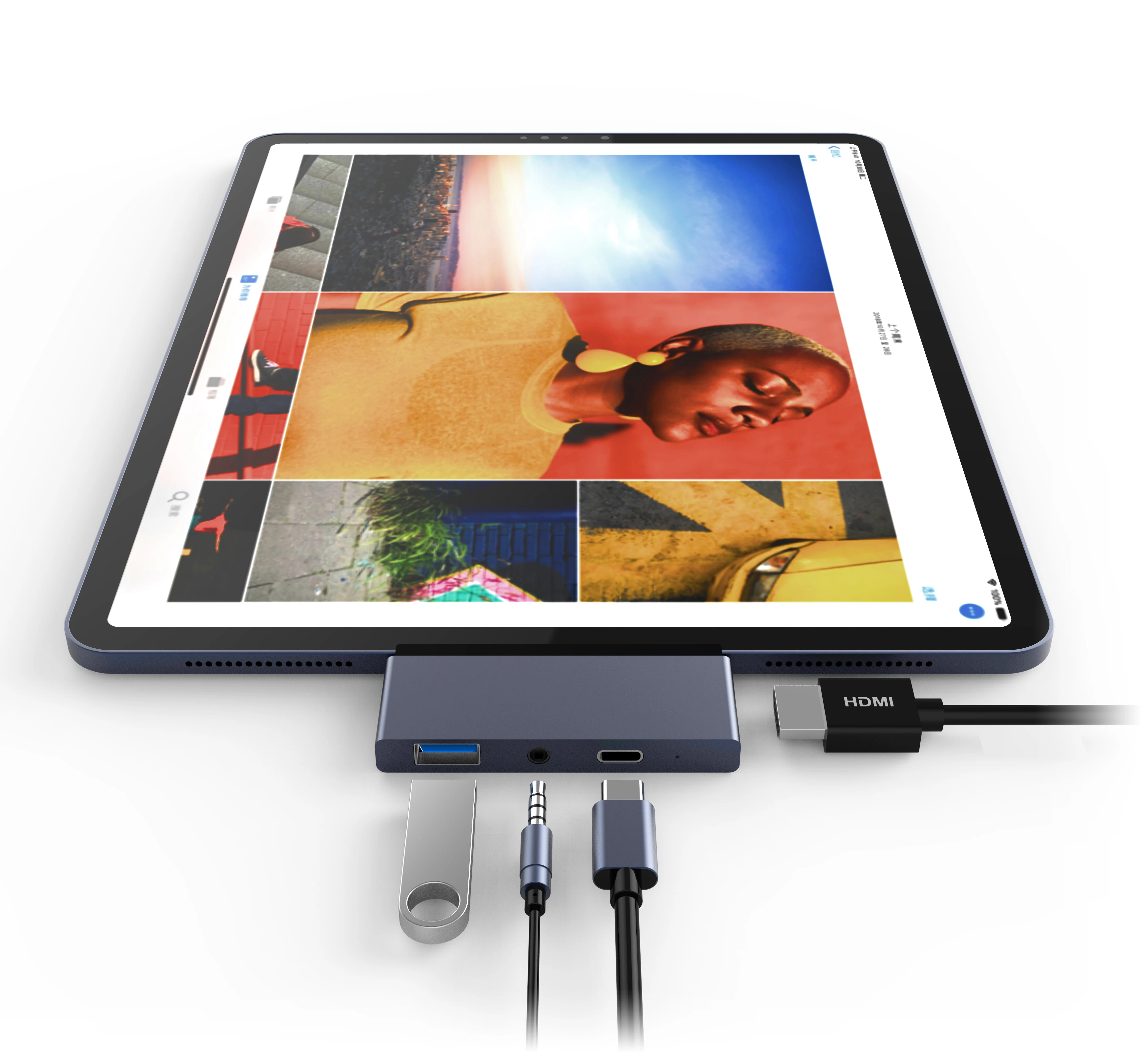 

type c laptop hub dock usb c to hdmi earphone 3.5mm usb 3.0 cellphone Sam sung dex ipad pro 2020/2018