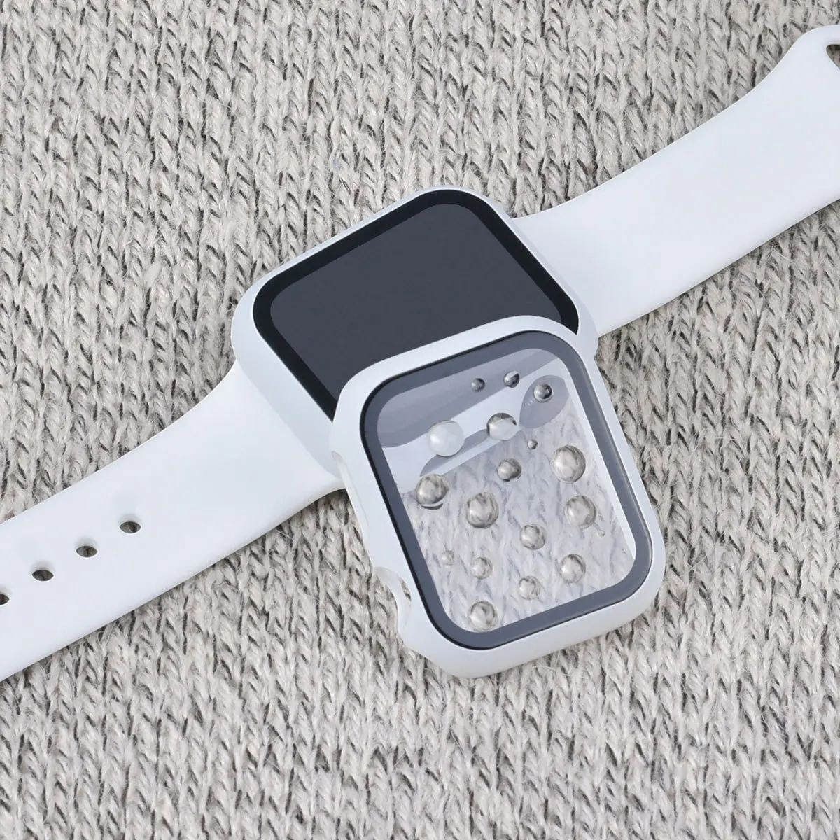 Чехол+ закаленное стекло для Apple Watch 44 мм 40 мм серия 5 4 3 2 1 Защитная крышка для экрана бампер чехол для iwatch 5 4 3 2 1 42 мм 38 мм