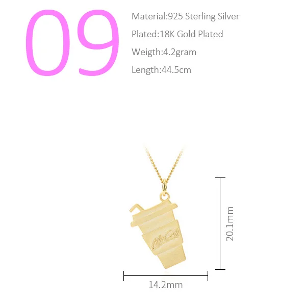 Trusta колье с монетой 925 Серебряное колье золотой шарм кулон подарок на день рождения ожерелье Женская мода ювелирные изделия DS1553 - Окраска металла: ColeCup