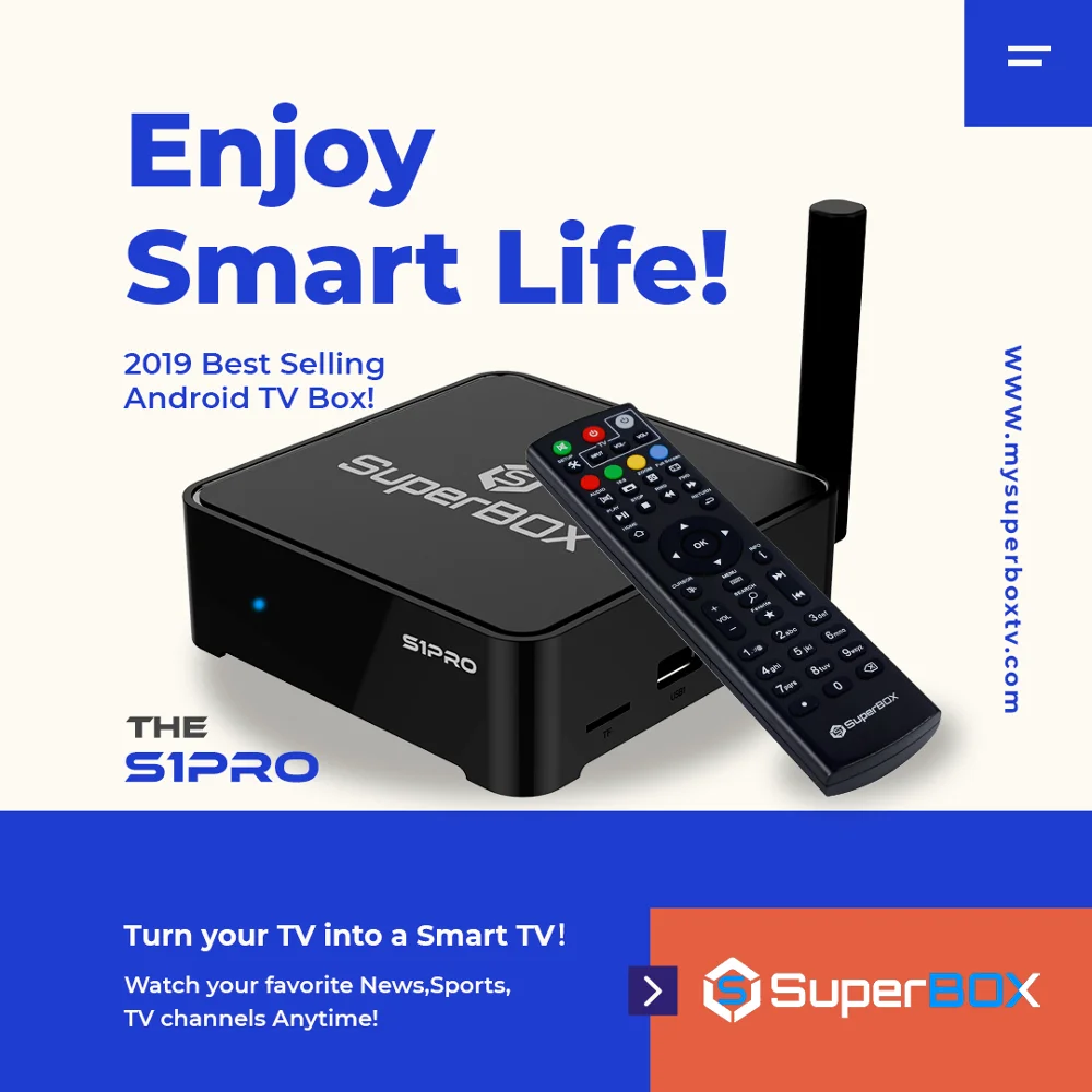 SUPER BOX S1pro-UNIVERSAL США Канада английский IP ТВ каналы подписка бесплатный сервис с live tv VOD фильмы android 7,0 плеер