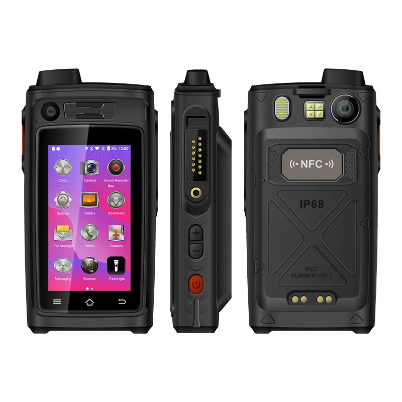 UNIWA A19S IP68 Walkie Talkie Radio 3 ГБ 32 ГБ 4800 мАч 3 дюйма Touch Dual SIM 16MP камера POC Zello ночное видение светодиодный NFC SOS 4G LTE цена и фото