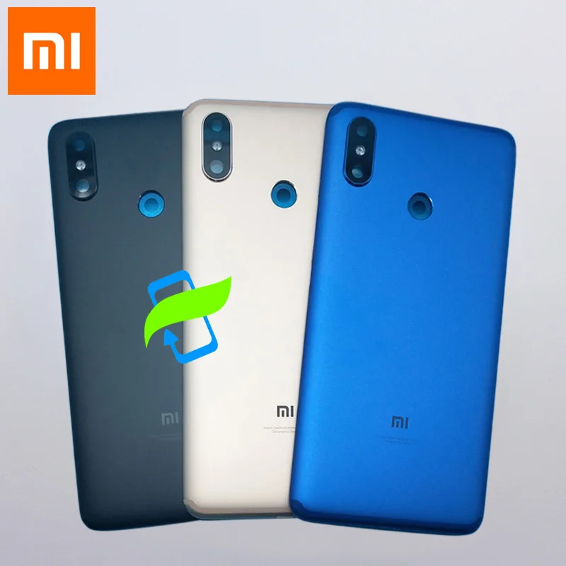 

Original Battery Back Cover For Xiaomi Mi Max 3 Mi Max3 Back Housing Rear Door Case For Mi Max3 Power Volume Buttons+Camera Lens