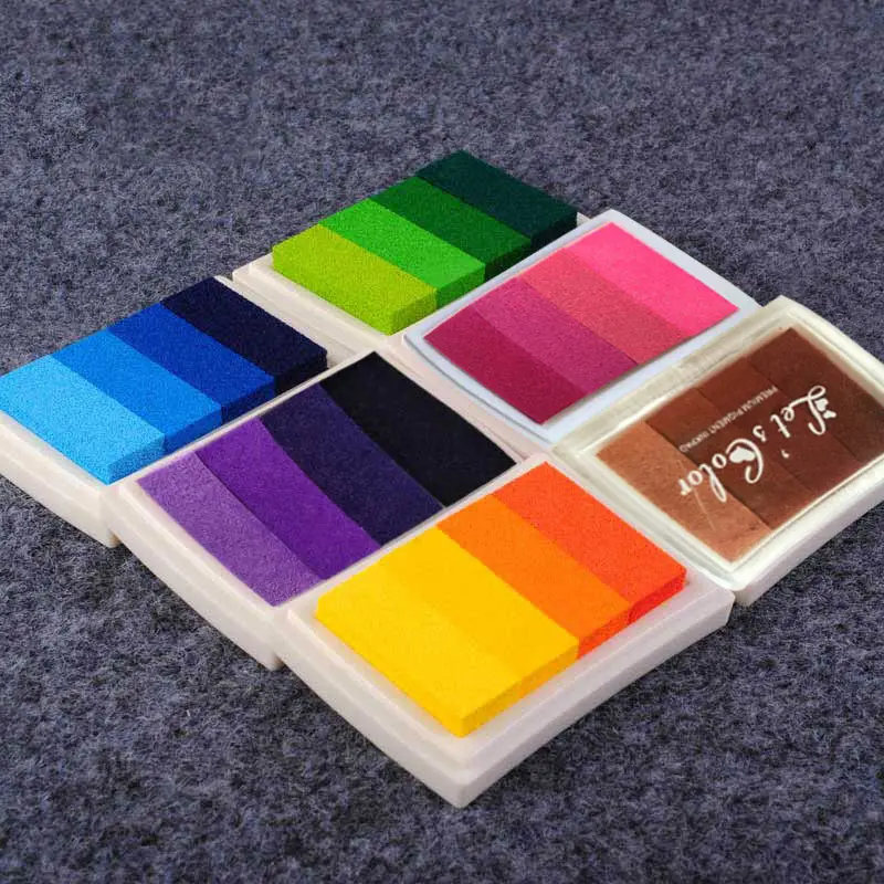 Новый домашний DIY градиентный цветной коврик для чернил разноцветная