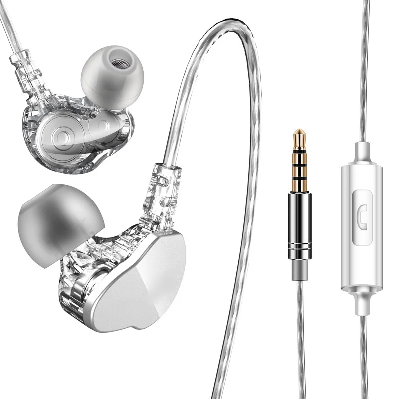 Wired Earphone Bass Heavy Dual Driver 