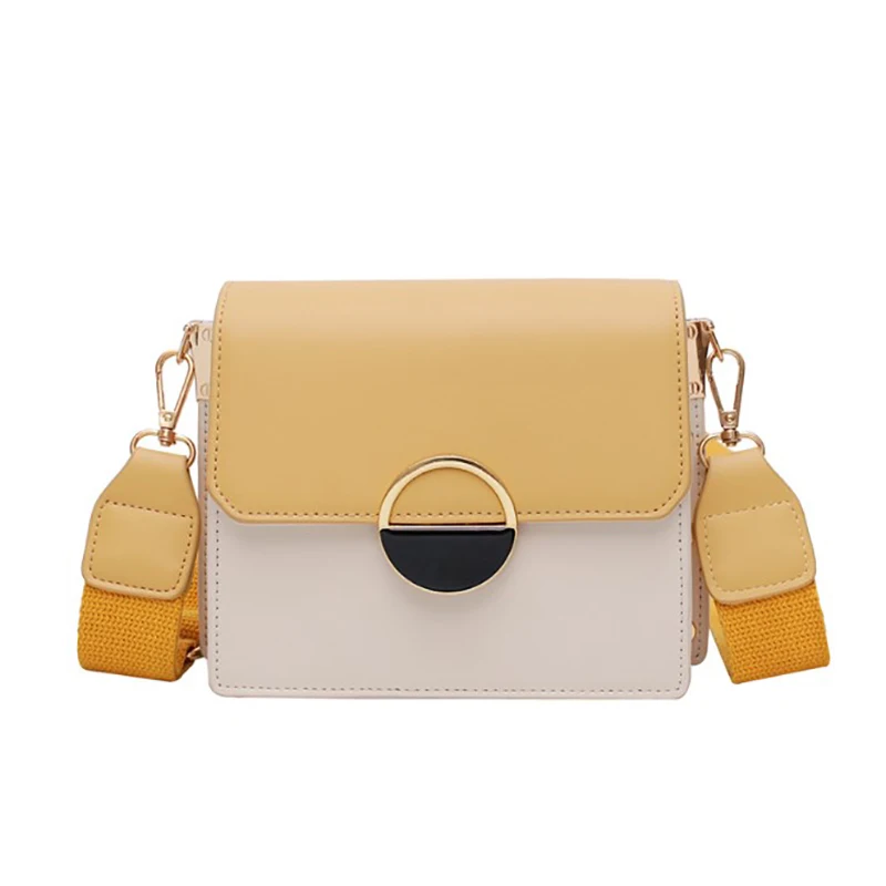 

Summer Color Matching Broadband Female Bag New Wild Single Shoulder Messenger Bag Fashion Scarf Small Square Bag