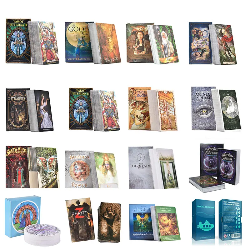 

2019 Full Russian Radiant Rider Wait Tarot Cards Board Game High Quality With Colorful Box Divination Fate Tapo Cards Board Game