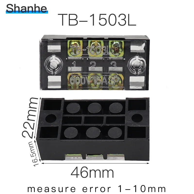 Терминал 600V 15A TB-1503 TB1504 TB1505 TB1506 TB-1510 TB-1512 провод Барьер Блок Клеммная лента