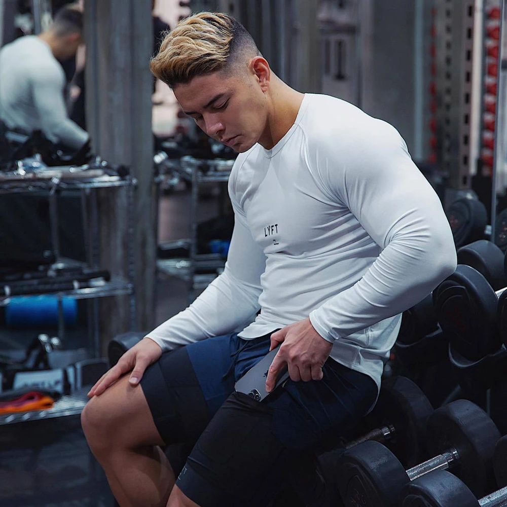 T-shirt de compression à séchage rapide pour homme, t-shirt à manches  courtes, chemise mince, vêtements d'entraînement de musculation, fitness,  course à pied, sport - AliExpress