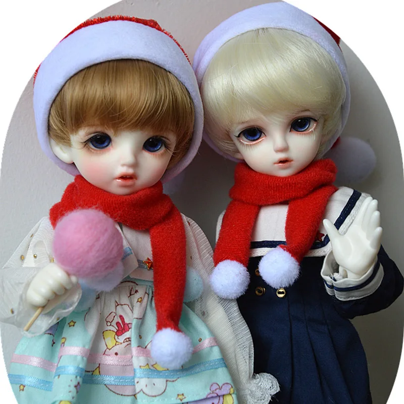Allaosify BJD кукла 3/4/6 точек касания с рождественской шапкой Милая Красный ночной колпак аксессуары