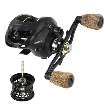 

Fishing Reel 18+1 Ball Bearings Baitcasting with Deep Shallow Spools 6.3:1 Gear Ratio Poweful Fishing Bait Casting Reel Smooth