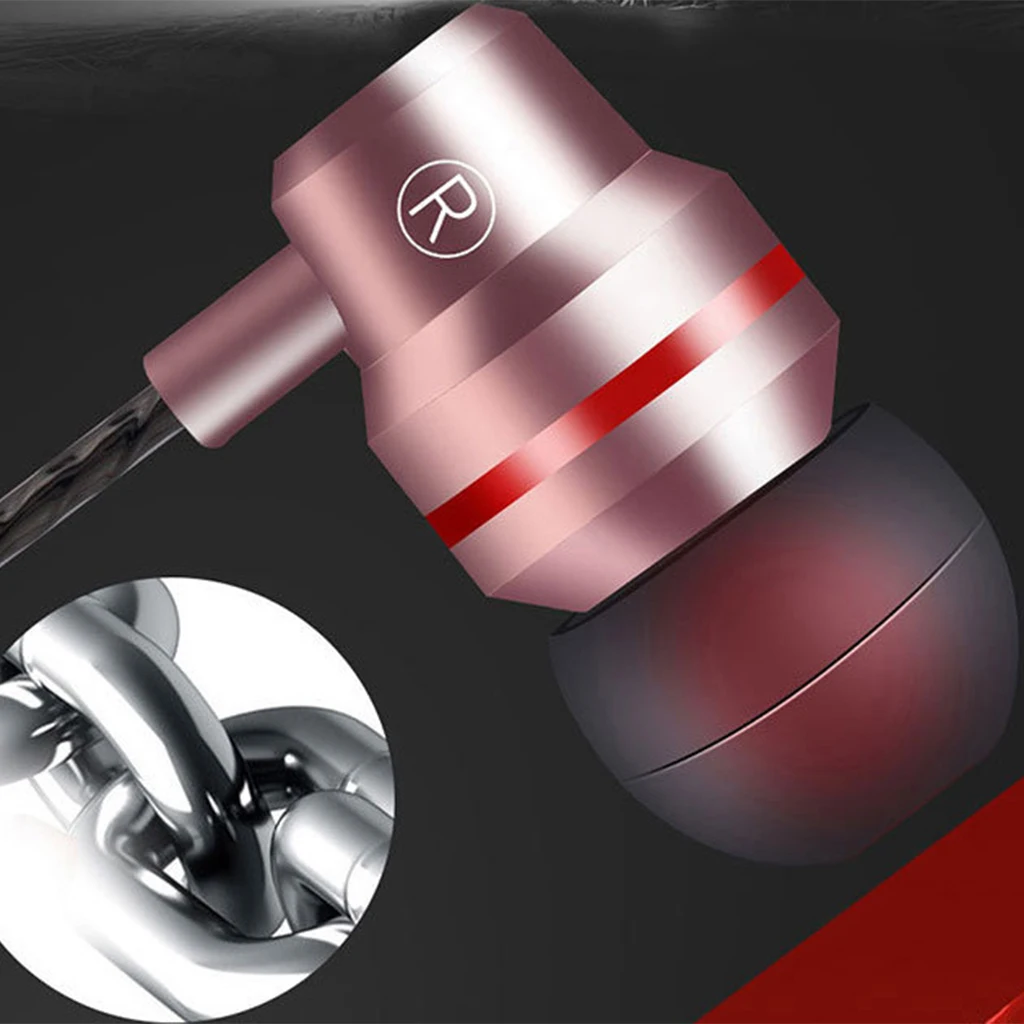 Universal In-Ear Bass Earphones With Microphone & Remote In-Ear Earphone Headset with Mic for Xiaomi Mi 6/8 9 Huawei Earphones