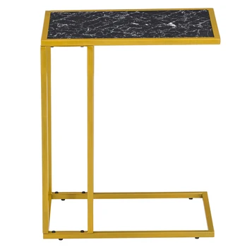 

Marble Sofa Table Coffee Table Creative C-type Table Plate Tray Bed Home Table Living Room Sofa Side Table