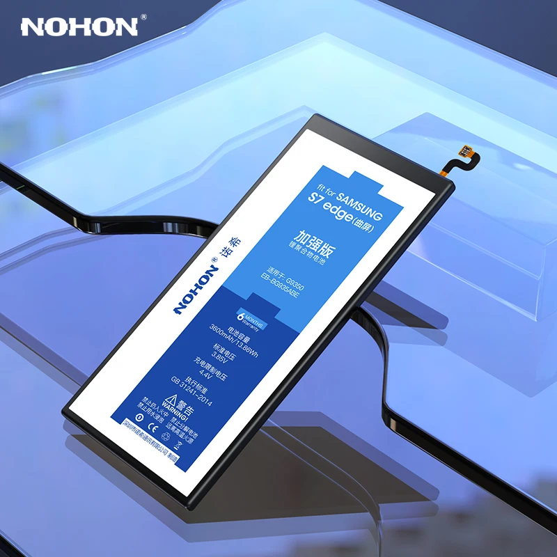 NOHON батарея для samsung Galaxy S7 S6 edge S8 G950F G935F G930F G925F G920F оригинальная аккумулятор сменная батарея для мобильного телефона+ Инструменты