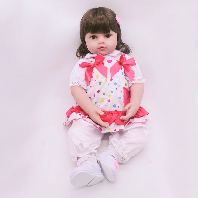 

Новое поступление! 21 дюймов Reborn Baby Doll 52 см силиконовая кукла Boneca милые девушки детские, для малышей плюшевого мишки, игрушка плюша одежда тела игрушки для старше 3 лет