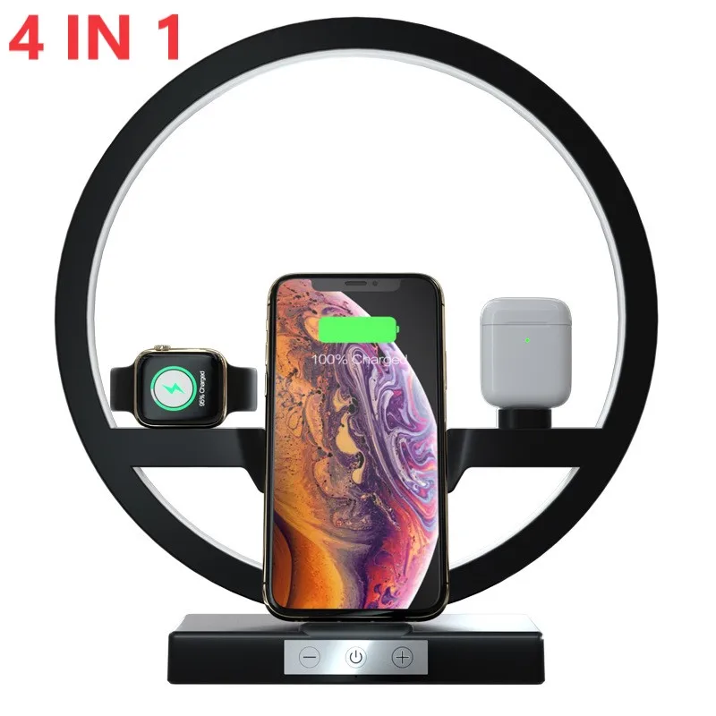 3 in 1 QI Fast Wireless Charger Station for iPhone 12 Pro Max Airpods Apple Watch Charging Dock Holder Wireless Phone Charger