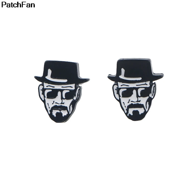 Patchfan, ломающиеся серьги, эмаль, цинк, шарм, креативные вечерние, для женщин, GF gilrs, сувенир, подарок, ювелирные изделия для фанатов A2393