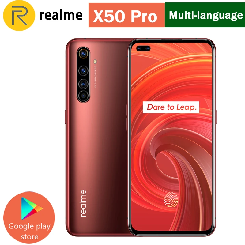 Смартфон realme X50 Pro 8 + 128 ГБ экран 5 44 &quot процессор Snapdragon 865 аккумулятор мАч |