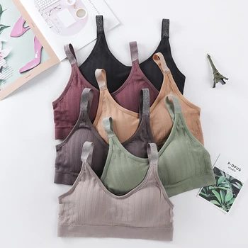 

Sexy Bralette Padded Bra Comfortable Cotton Underwear For Women Wireless Bra Female Lingerie Fitness Tops Backless Brassiere New