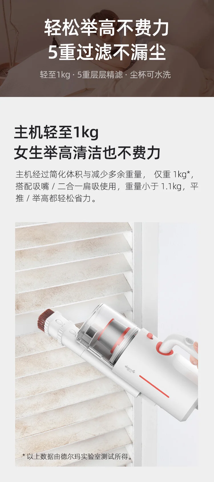 Deerma CM1300 бытовой анти-клещей пылесос Многофункциональный УФ-Мини-стерилизатор