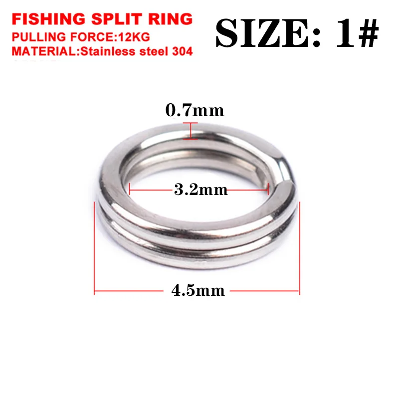 6mm Stainless steel Split Rings Lure Tackle connector 21Gauge Craft supplies 