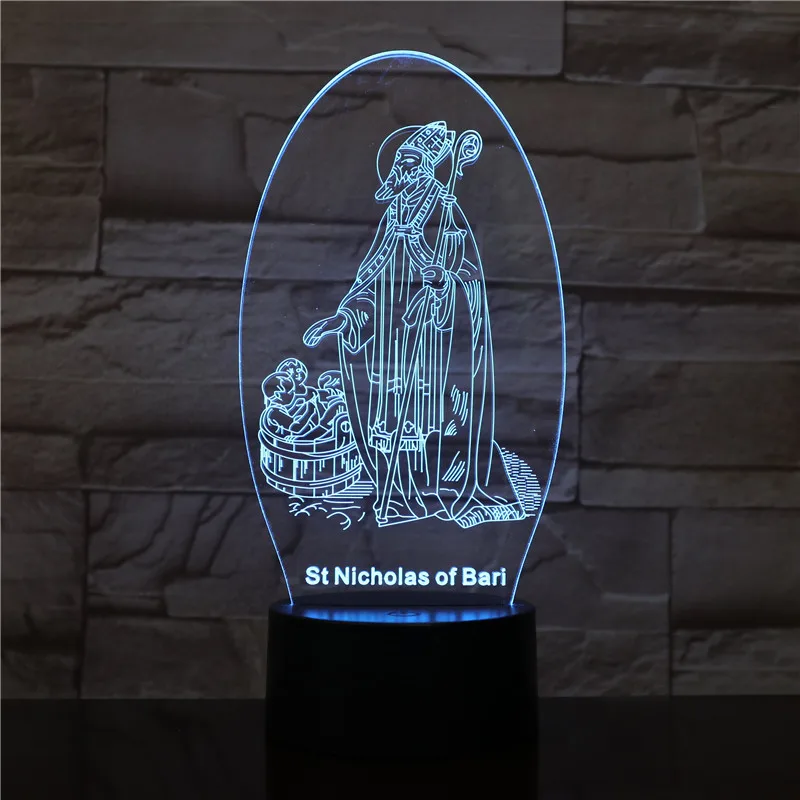 Abstract 8 Абстрактная Модель 3D светодиодный светильник 7 цветов сенсорный USB Иллюзия для настроения лампа USB Освещение сна украшение спальни свет - Испускаемый цвет: Abstract 8