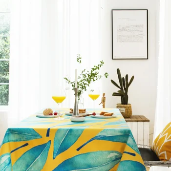

Mediterranean tablecloth colorful dining cttton table covers thick dressing table cloth home kitchen banquet party decoration