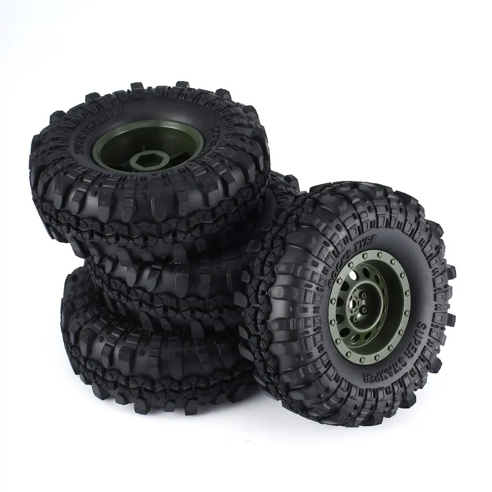 

4Pcs For AUSTAR AX-3020/4020 1.9 Inch 103mm 1/10 Scale Tires with Wheel Rim for 1/10 D90 SCX10 CC01 RC Rock Crawler Parts