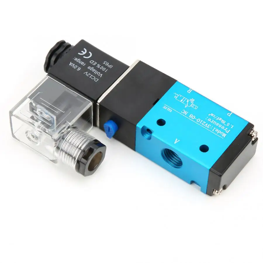 3V210 08 2 Позиция 5 трехходовых электромагнитных клапана PT1/4in 1.2MPa 170Psi
