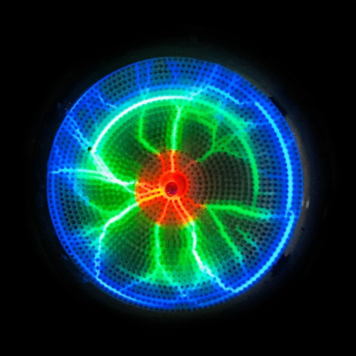 Plasmas диск со звуковым управлением светодиодный мини-светильник плазменный диск с датчиком освещения вечерние пластины для домашнего декора I88#1