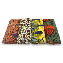 Африканская настоящая восковая ткань с принтом хлопок батик Анкара Новая ткань для нигерийского платья принт Анкара Ткань 6 ярдов